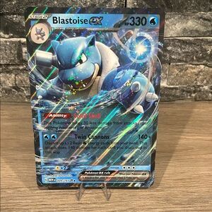 Pokemon  Blastoise‎ EX Jumbo Card 009/165 Blaxk Star ⭐️ Promo from 151 set  M/NM